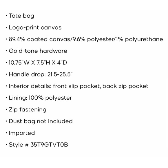 NWT MICHAEL KORS Jet Set Travel Extra-Small Logo Top-Zip Tote Bag ((#E5) bin+ - Picture 6 of 6